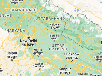 Map showing location of Milak (28.61031, 79.16997)