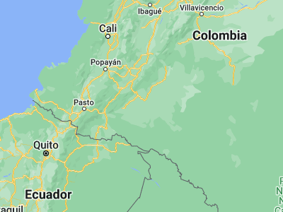 Map showing location of Milán (1.29205, -75.51167)