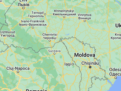 Map showing location of Mileanca (48.08333, 26.7)