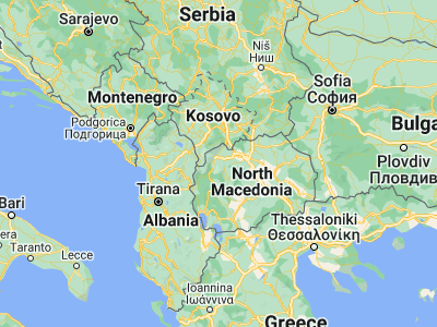 Map showing location of Miletino (41.9075, 21.01667)