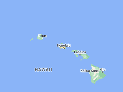 Map showing location of Mililani Town (21.45, -158.00111)