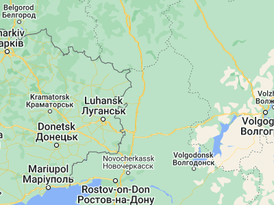 Map showing location of Millerovo (48.92265, 40.39673)