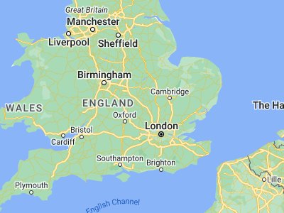 Map showing location of Milton Keynes (52.04172, -0.75583)