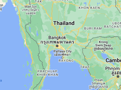 Map showing location of Min Buri (13.81407, 100.73135)