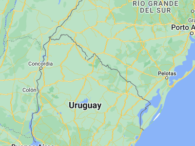Map showing location of Minas de Corrales (-31.58333, -55.46667)