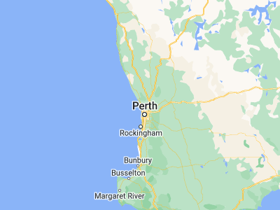Map showing location of Mindarie (-31.68932, 115.70698)