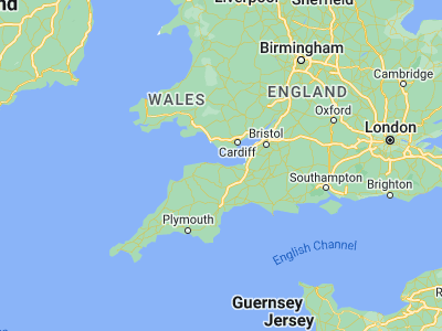 Map showing location of Minehead (51.20565, -3.47875)