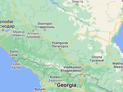 Map showing location of Mineral’nyye Vody (44.21028, 43.13528)