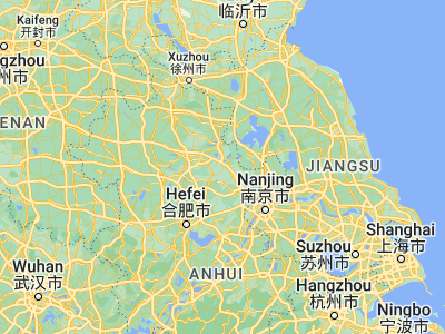 Map showing location of Mingguang (32.78017, 117.96378)