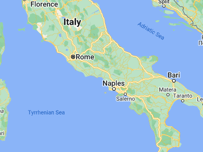 Map showing location of Minturno (41.25761, 13.72371)