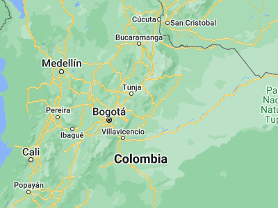 Map showing location of Miraflores (5.19608, -73.14504)