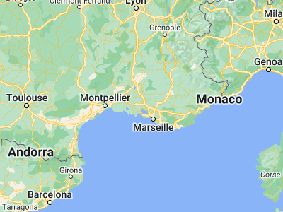 Map showing location of Miramas (43.58666, 5.00464)