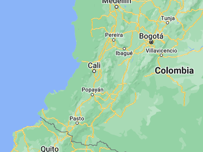 Map showing location of Miranda (3.24991, -76.22814)