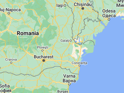 Map showing location of Mircea Vodă (45.11667, 27.38333)
