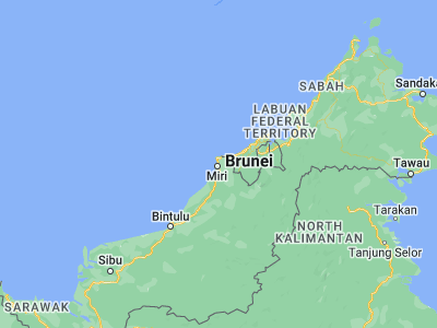 Map showing location of Miri (4.4148, 114.0089)