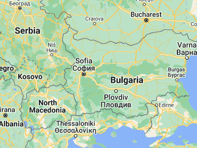 Map showing location of Mirkovo (42.7, 23.98333)