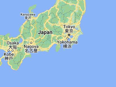 Map showing location of Mishima (35.11667, 138.91667)
