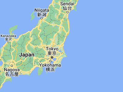 Map showing location of Mito (36.34139, 140.44667)