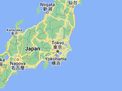 Map showing location of Mitsukaidō (36.01667, 139.98333)