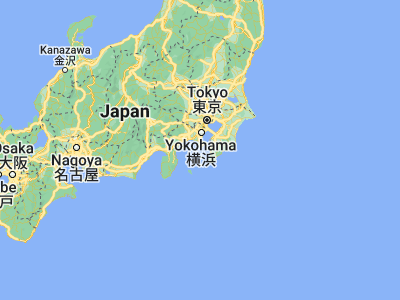 Map showing location of Miura (35.14, 139.61917)