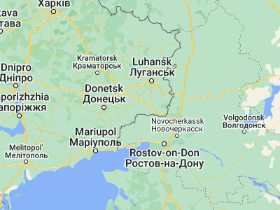 Map showing location of Miusinsk (48.0775, 38.90364)