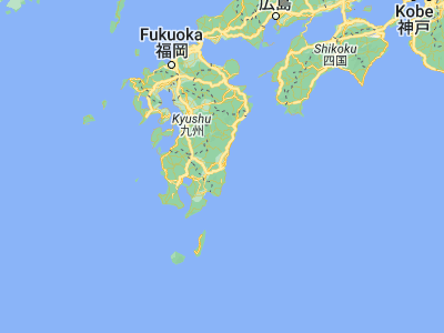 Map showing location of Miyazaki (31.91111, 131.42389)