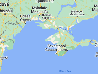 Map showing location of Mizhvodne (45.58751, 32.84501)