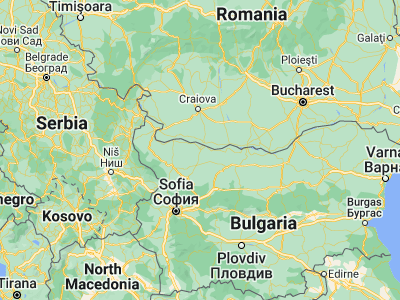 Map showing location of Miziya (43.68333, 23.85)