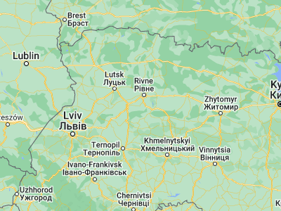 Map showing location of Mizoch (50.4, 26.15)