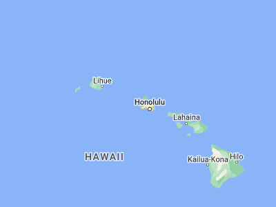 Map showing location of Mākaha (21.46944, -158.2175)