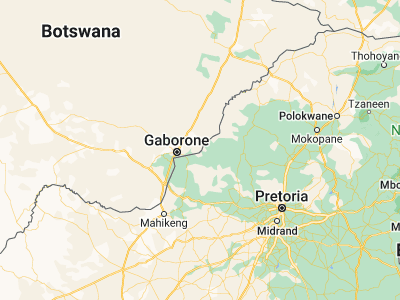 Map showing location of Mmathubudukwane (-24.6, 26.43333)