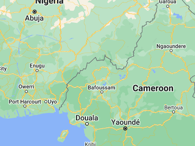 Map showing location of Mme-Bafumen (6.33333, 10.23333)