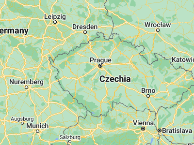 Map showing location of Mníšek pod Brdy (49.8665, 14.26176)