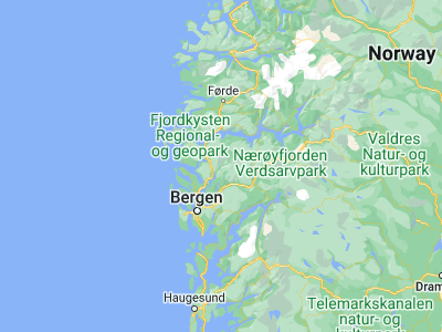 Map showing location of Mo (60.81625, 5.80575)
