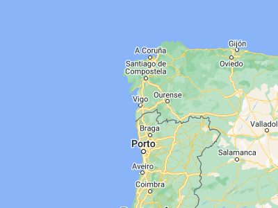 Map showing location of Moaña (42.28333, -8.75)