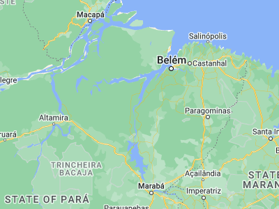 Map showing location of Mocajuba (-2.58417, -49.50722)