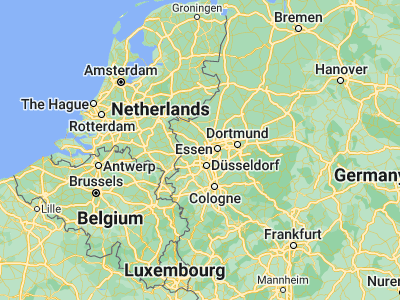 Map showing location of Moers (51.45342, 6.6326)