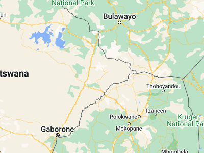 Map showing location of Mogapi (-22.32301, 27.83492)