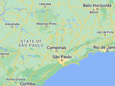 Map showing location of Mogi Guaçu (-22.37222, -46.94222)