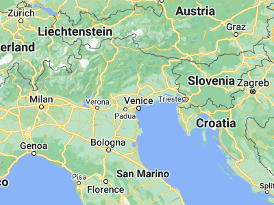 Map showing location of Mogliano Veneto (45.565, 12.235)