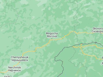 Map showing location of Mogocha (53.73333, 119.76667)
