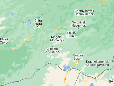 Map showing location of Mogoytuy (51.28333, 114.91667)