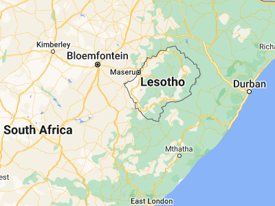 Map showing location of Mohale’s Hoek (-30.15137, 27.47691)