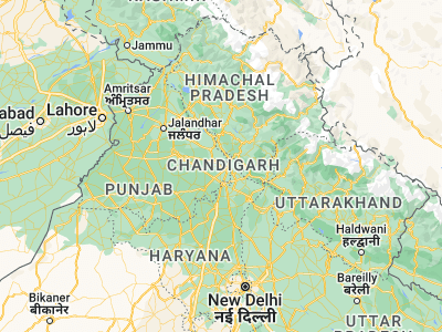 Map showing location of Mohali (30.67995, 76.72211)