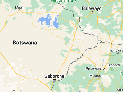 Map showing location of Moijabana (-22.43333, 26.41667)