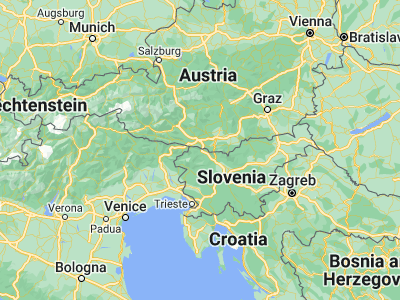 Map showing location of Mojstrana (46.46111, 13.93694)