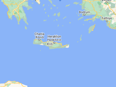 Map showing location of Mokhós (35.26342, 25.42305)