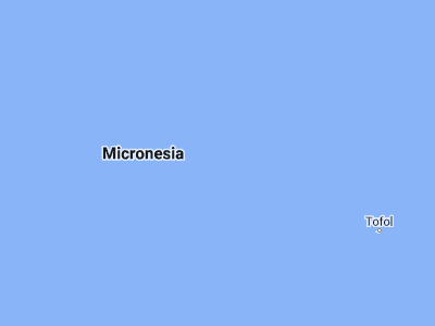Map showing location of Mokil (6.69281, 159.76283)