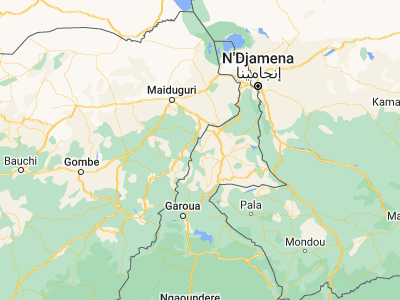 Map showing location of Mokolo (10.73978, 13.80188)