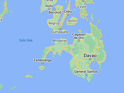 Map showing location of Molave (8.0844, 123.491)